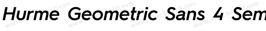 Hurme Geometric Sans 4 SemiBold字体转换